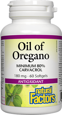 Natural Factors Organic Oil of Oregano 180 mg Softgels Image 2