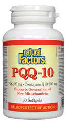 Natural Factors PQQ-10 PQQ 20 & Coenzyme Q10 200 mg Softgels Image 1