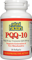 Natural Factors PQQ-10 PQQ 20 & Coenzyme Q10 200 mg Softgels Image 2