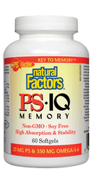Natural Factors PS IQ Memory 60 Softgels Image 1