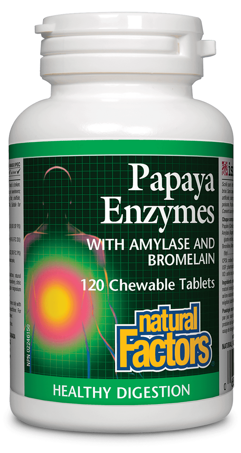 Natural Factors Papaya Enzymes Chewable Tablets Image 2