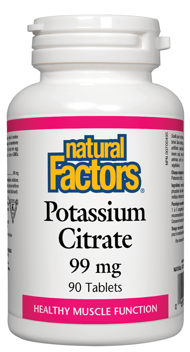 Natural Factors Potassium Citrate 99 mg Tablets Image 2