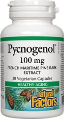 Natural Factors Pycnogenol French Maritime Pine Bark Extract 100 mg 30 VCaps Image 1