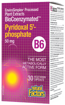 Natural Factors Pyridoxal 5'-phosphate B6 50 mg 30 VCaps Image 1