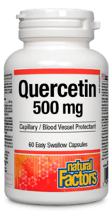 Natural Factors Quercetin 500 mg with Zinc & Copper 60 VCaps Image 1