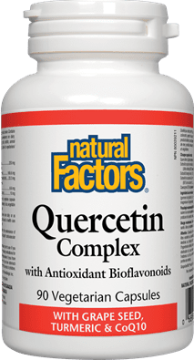 Natural Factors Quercetin Complex with Antioxidant Bioflavonoids 90 VCaps Image 1