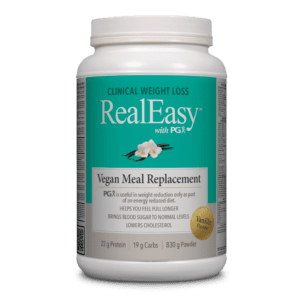 Natural Factors RealEasy With PGX Vegan Meal Replacement Powder - Vanilla 830 g Image 1
