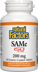 Natural Factors SAMe 200 mg Tablets Image 1