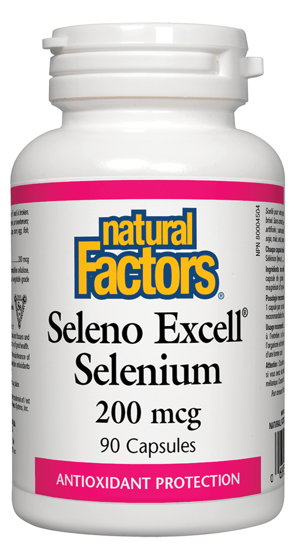 Natural Factors Seleno Excell Selenium 200 mcg 90 Capsules Image 1