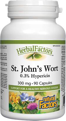 Natural Factors St. John's Wort Extract 300 mg 90 Capsules Image 1