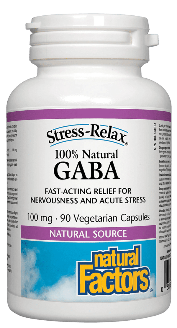 Natural Factors Stress-Relax GABA 250 mg 60 VCaps Image 1