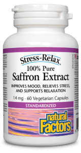 Natural Factors Stress-Relax Pure Saffron Extract 14 mg 60 VCaps Image 1