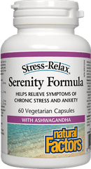 Natural Factors Stress-Relax Serenity Formula with Ashwagandha Capsules Image 1