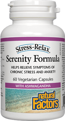 Natural Factors Stress-Relax Serenity Formula with Ashwagandha Capsules Image 1
