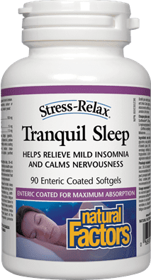 Natural Factors Stress-Relax Tranquil Sleep 90 Softgels Image 1