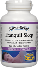 Natural Factors Stress-Relax Tranquil Sleep - Tropical Fruit Chewable Tablets Image 1