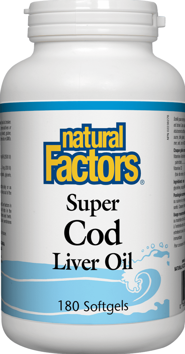 Natural Factors Super Cod Liver Oil Softgels Image 1