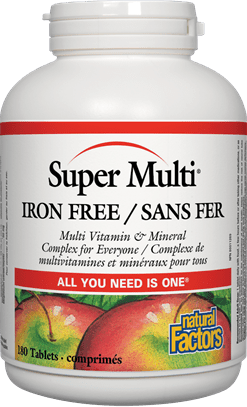 Natural Factors Super Iron Free Multi Vitamin & Mineral Tablets Image 2