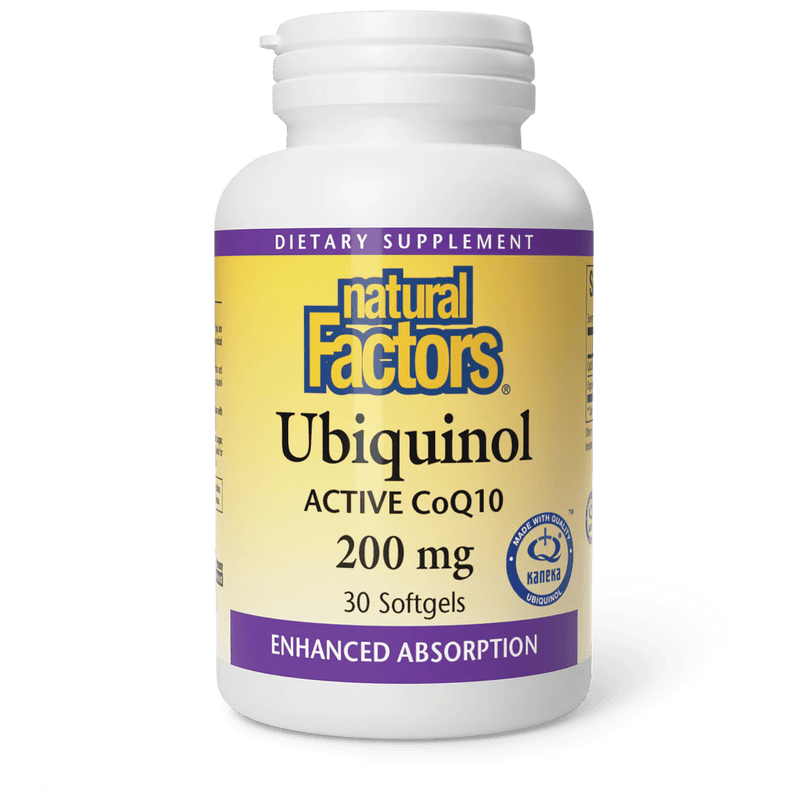 Natural Factors Ubiquinol Active CoQ10 200 mg Softgels Image 1