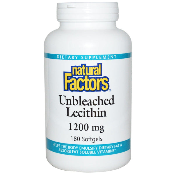Natural Factors Unbleached Lecithin 1200 mg Softgels Image 1