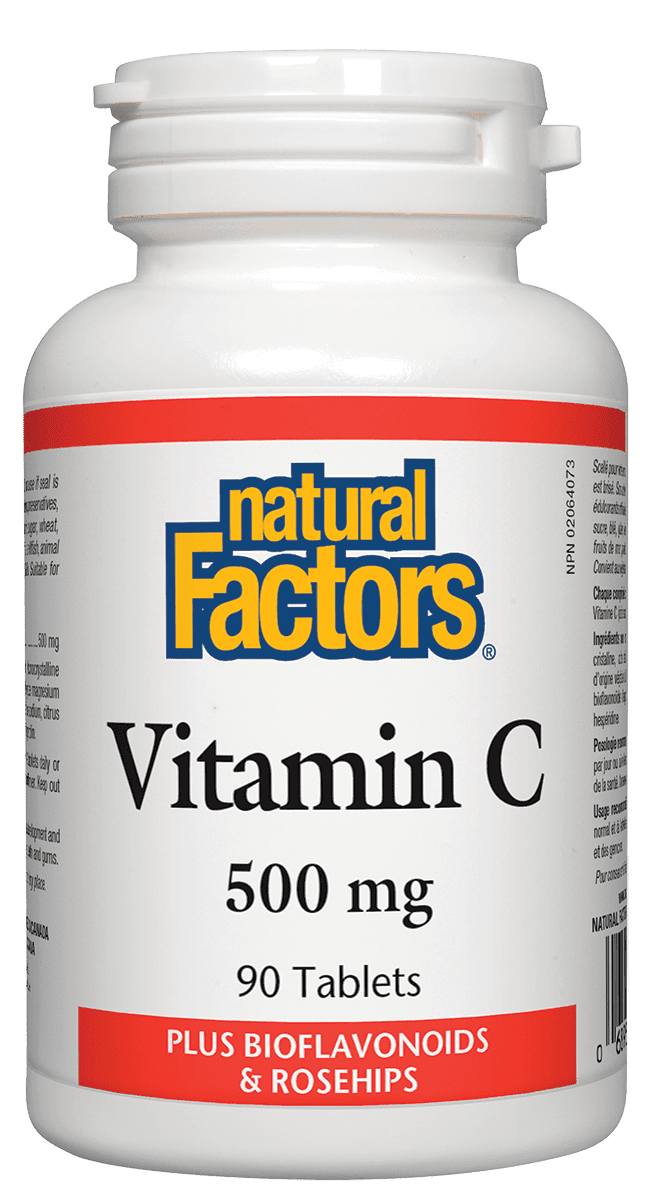 Natural Factors Vitamin C 500 mg 90 Tablets Image 1