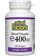 Natural Factors Vitamin E 400 IU Softgels Image 2