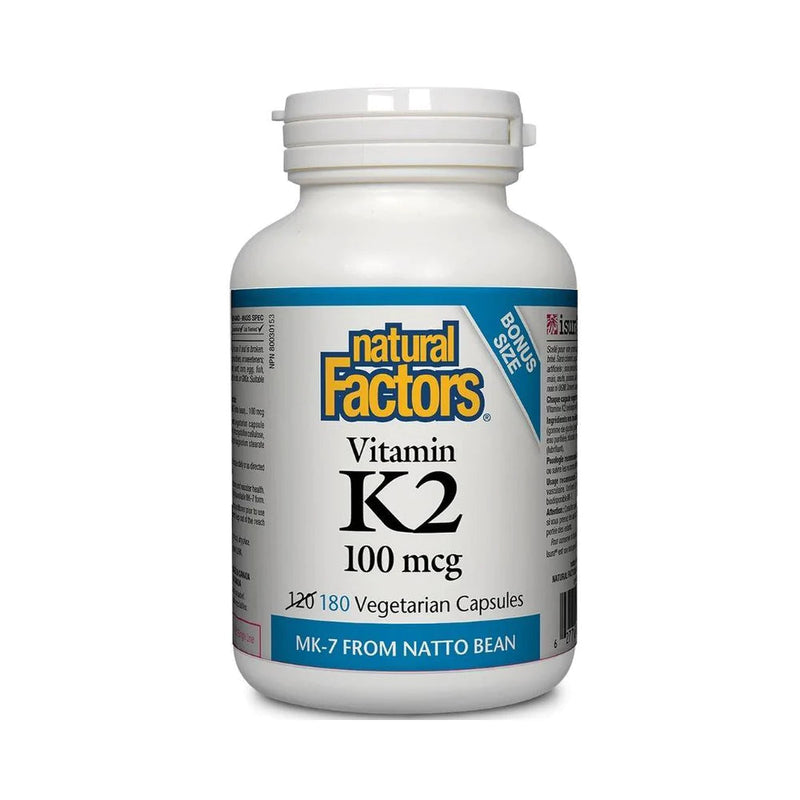Natural Factors Vitamin K2 100 mcg VCaps Image 3