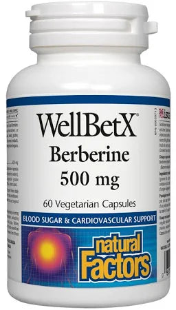 Natural Factors WellBetX Berberine 500 mg VCaps Image 1