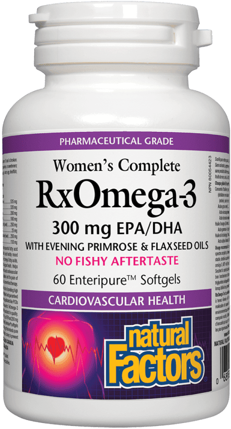Buy Natural Factors Women's Complete RxOmega-3 300 mg EPA/DHA (Softgels ...