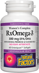 Natural Factors Women's Complete RxOmega-3 300 mg EPA/DHA Softgels Image 2