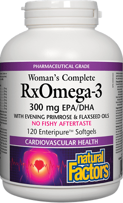 Natural Factors Women's Complete RxOmega-3 300 mg EPA/DHA Softgels Image 1