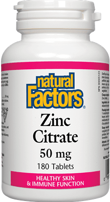 Natural Factors Zinc Citrate 50 mg Tablets Image 2