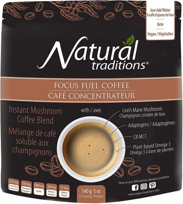 Natural Traditions Focus Fuel Coffee 140 g Image 1