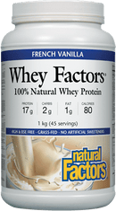Natural Whey Factors Protein - French Vanilla 1 kg Image 1