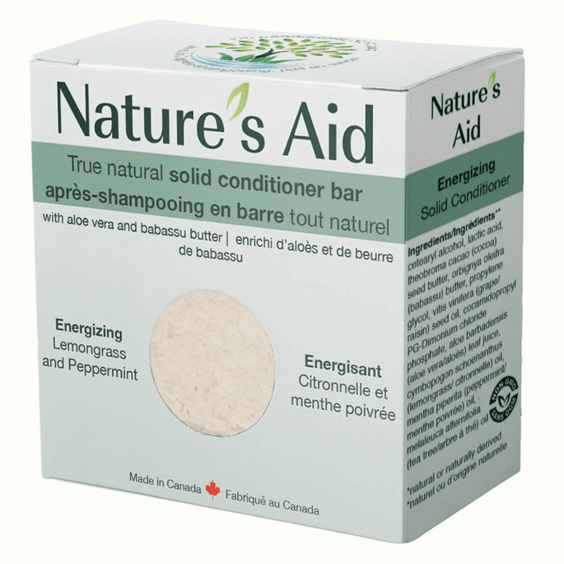Nature's Aid True Natural Solid Conditioner Bar - Lemongrass & Peppermint 60 g Image 1