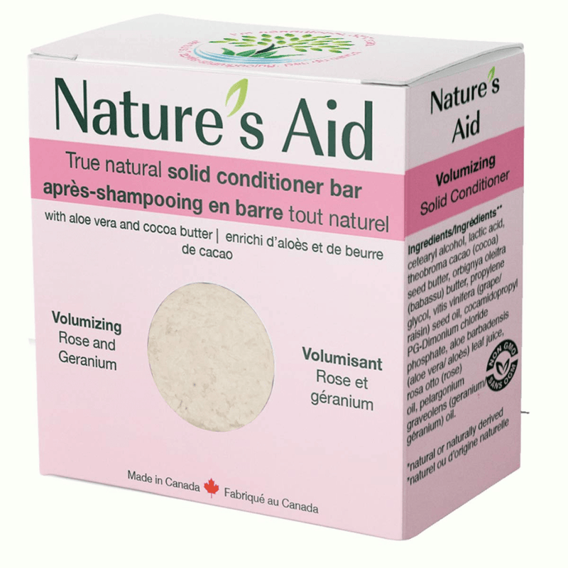 Nature's Aid True Natural Solid Conditioner Bar - Rose & Geranium 60 g Image 1