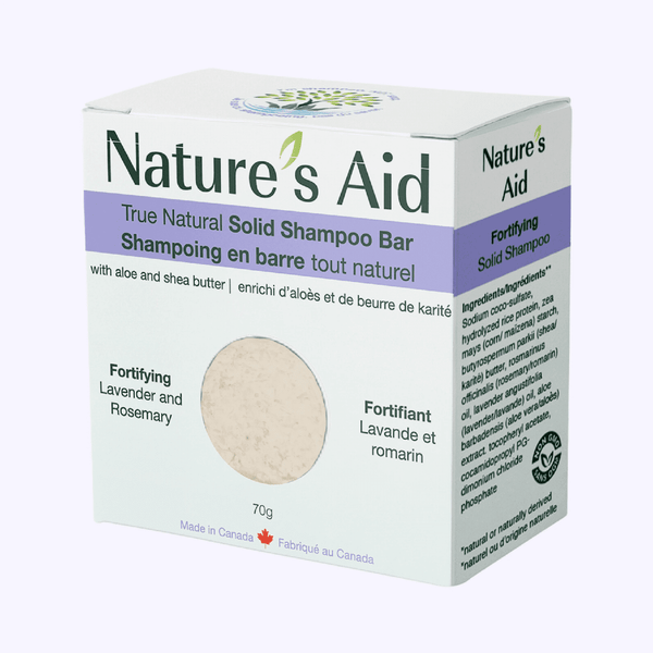 Nature's Aid True Natural Solid Shampoo Bar - Lavender & Rosemary 72 g Image 1