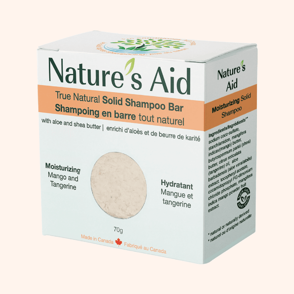 Nature's Aid True Natural Solid Shampoo Bar - Mango Butter & Tangerine 72 g Image 1