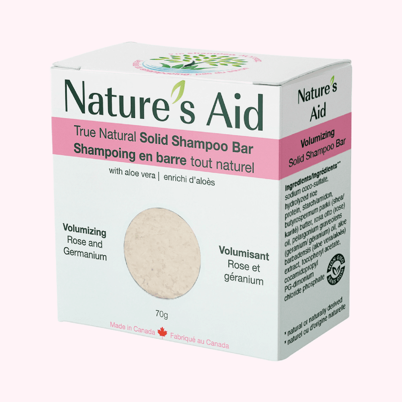 Nature's Aid True Natural Solid Shampoo Bar - Rose & Geranium 72 g Image 1