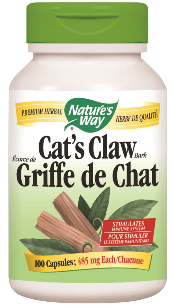 Nature's Way Cat's Claw Bark 485 mg 100 Capsules Image 1