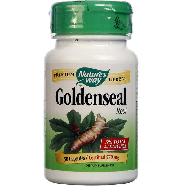 Nature's Way Goldenseal Root 570 mg 50 Capsules Image 1