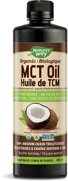 Nature's Way Organic MCT Oil 480 mL Image 1