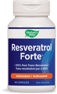 Nature's Way Resveratrol Forte High Potency Antioxidant 60 Capsules Image 1