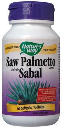 Nature's Way Saw Palmetto Berry 60 Softgels Image 1