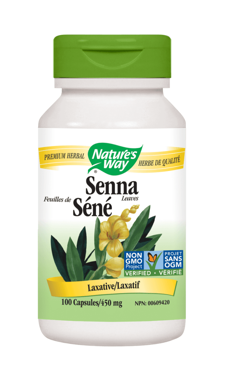 Nature's Way Senna Leaves Laxative 450 mg 100 Capsules Image 1