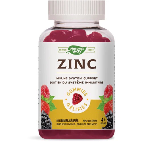 Nature's Way Zinc - Mixed Berry 60 Gummies Image 1