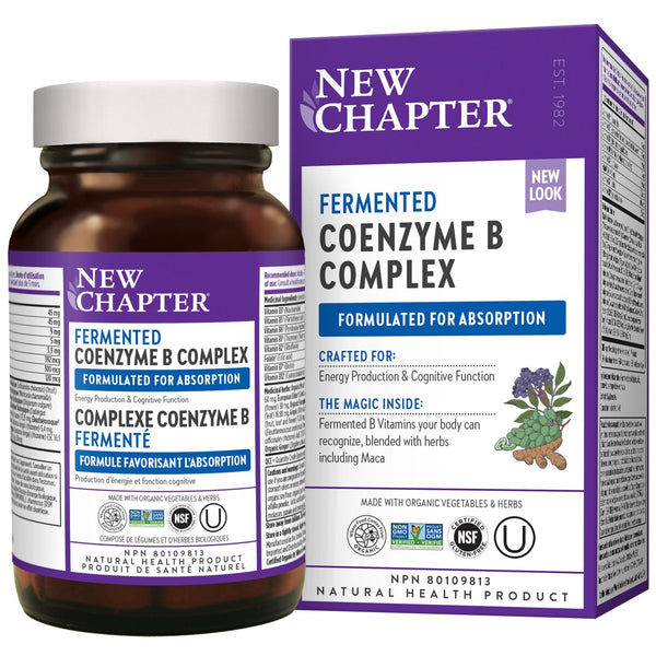New Chapter Fermented Coenzyme B Complex 30 Tablets Image 1