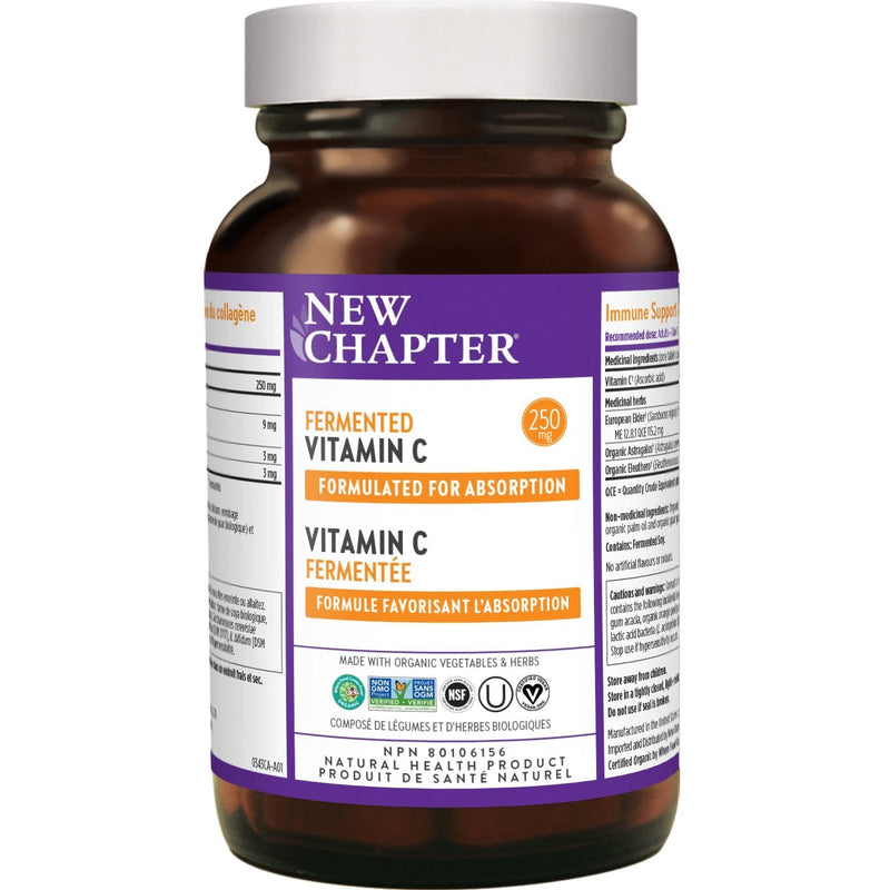 New Chapter Fermented Vitamin C 30 Tablets Image 1