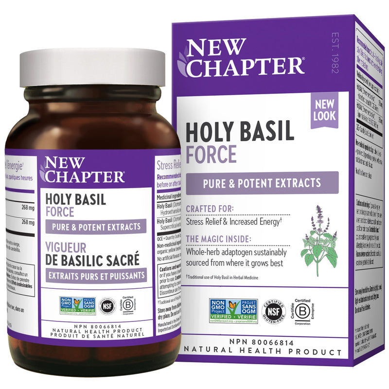 New Chapter Holy Basil Force Capsules Image 1