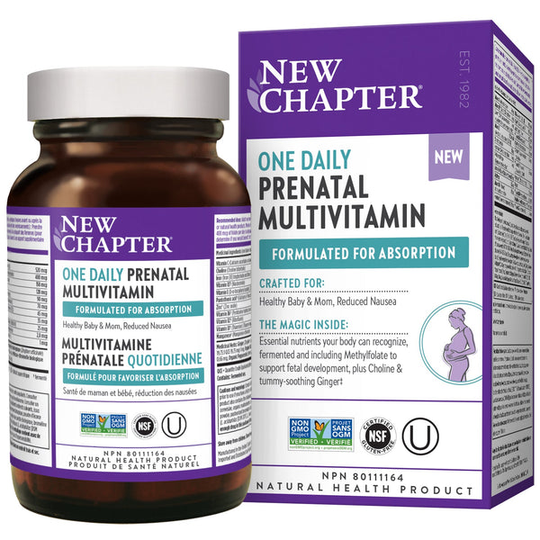 New Chapter One Daily Prenatal Multivitamin Tablets Image 1